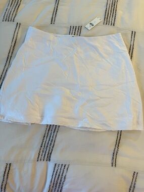 NWT Anthro Linen White Skirt